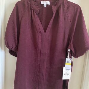 CeCe Women's Burgundy Top